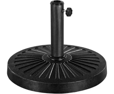 Yaheetech apvalus, dervos pagrindo sodo skėčio stovas, 46 cm, juodas