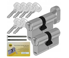 Yale Y600 įdėklų komplektas 45/50 + G45/50 su saugia satino mova
