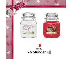 Yankee Candle Dovanų Rinkinys: 2 Vidutinės Žvakės Stiklainyje