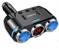 Yantu 12v 24v cigarečių degiklio lizdo skirstytuvas su Usb 3.1a Aa