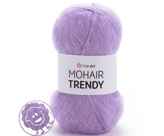 Yarnart | Mohair Trendy | 138 | levandų spalvos [50% mohera / 50% akrilas]