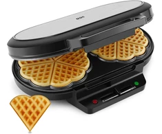 Vaflinė Yashe Sw-2122m Vaflių keptuvė širdelės formos, 10 vnt., 1200w