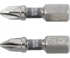 Yato Atsuktuvų antgaliai 1/4"x25 mm ph1 2 vnt. nikeliuoti