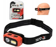 Yato įkraunamas galvos žibintas 480lm aku judesio jutiklis lempa yt-08592