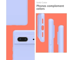 Yatwin dėklas, skirtas google pixel 7, aukščiausios kokybės silikoninis telefono dėklas su kameros apsauga, švelnus, minkštas, itin plonas, atsparus smūgiams, atsparus įbrėžimams, apsauginis dėklas, violetinis