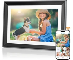 Objektyvas Yaxtifiu Skaitmeninis nuotraukų rėmelis Wifi 10.1 colio elektroninis nuotraukų rėmelis 1280 x 800 Hd Ips Lcd jutiklinis ekranas, automatinis pasukimas, nuotraukų ar vaizdo įrašų siuntimas per Vphoto programėlę, dovana Motinos dienai