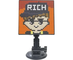 Yedzen Pixel Art skaitmeninis nuotraukų rėmelis, 32 x 32 Rgb 128 x 131 mm programuojamas Led skydelis, Usb automobilinis Bluetooth Led rezultatų suvestinės ženklas automobiliui, parduotuvei, viešbučiui