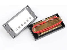 Yibuy chromo humbucker pikapo dangtelis ir juodas pikapo rėmelis elektrinei gitarai