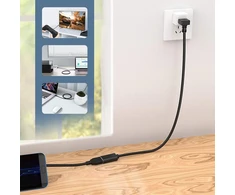 Yinettech usb 3.0 ilginamasis duomenų kabelis, jungtis iš tėčio į mamą, 90 laipsnių kampu, viršutinė ir apatinė jungtis, 30 cm kabelis, 5 gbps duomenų perdavimo sparta