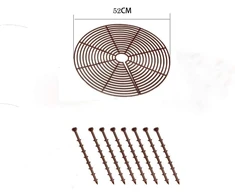 Yinong-eu gėlių vazono apsauga, gėlių ir augalų saugikliai (52 cm skersmens) (balta)