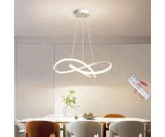 Ylfxl 30 w pakabinamas šviestuvas valgomojo stalui 50 cm virtuvės lempa pakabinama pritemdoma su nuotolinio valdymo pulteliu led sietynas reguliuojamo aukščio modernus pakabinamas šviestuvas led valgomojo kambario lempa valgomajam svetainei