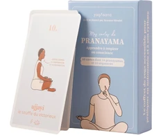 Yogasana Pranayama prancūzų kortų žaidimas 60 kortų - išmokite sąmoningai kvėpuoti - susikurkite savo individualią rutiną - pozų iliustracijos - žaismingas ir