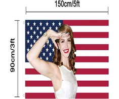Yoimckay Jav vėliava 3x5 pėdų vidaus ir lauko Lizzy Grant amerikietiškas gobelenas sienų dekoracija miegamajam svetainei bendrabučio kambariui (01)