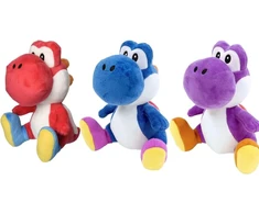 Yoshi pliušinė figūrėlė, 3 dalių rinkinys, raudona, mėlyna, violetinė, 30 cm, minkštas, dinozauras, mielas žaislas, pliušinis, tinkamas nuo pirmųjų gyvenimo mėnesių