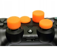 You2k 4x guminių analoginių lazdelių dangtelių rinkinys Ps5 Ps4 XBOX 360 valdikliui, oranžinis