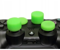 You2k 4x guminių gaubtų rinkinys analoginėms lazdelėms Ps5 Ps4 XBOX 360 valdikliams, žalias