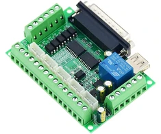 Youmile dc 12-24v cnc breakout sąsajos plokštė 5 ašių mach3 sąsajos kortelė optinio jungiklio plokštė su lygiagretaus prijungimo kabeliu usb kabeliu xh2.54 4p kabeliu žingsninio variklio tvarkyklei mach3