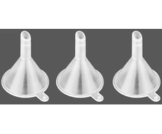 Young Wolf Auto-plaza 50 x ldpe plastikiniai plonasnukiai buteliukai-lašintuvai 15 ml maži tušti spaudžiami buteliukai-lašintuvai, įskaitant 5 x mini piltuvėlių rinkinį