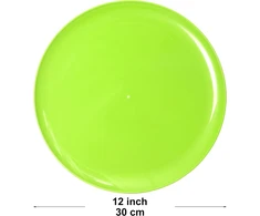 Youngever 9 vnt. didelės 30 cm plastikinės lėkštės (vaivorykštės spalvos)