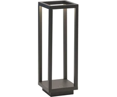 Zafferano, Home Pro lemputė, įkraunama ir belaidė stalinė lempa su jutikliniu valdymu, tinkama naudoti patalpose ir lauke, reguliuojamas ryškumas, 3000 K, aukštis 29,4 cm, spalva tamsiai pilka
