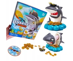 Žaidimas vaikams, lavinamasis žaidimas Įsiutęs Rykliai Sharks Pirato lobis