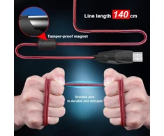 Kilimėlis Žaidimų pelė, 7 mygtukų Usb laidinė optinė žaidimų pelė lengvos kompiuterinės pelės, skirtos Pc žaidimams, skirtos 7/8/10/xp, skirta Vista, skirta Linux, skirta Mac