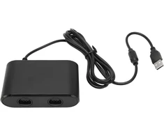 Žaidimų valdiklio keitiklis, skirtas N64 valdikliui, 2-in-1 žaidimų pulto keitiklio adapteris, skirtas Switch Pc, lengvas montavimas, patogus perdavimas, palaiko du N64 valdiklius