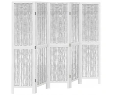Zakito Decor Decowillow baltas paravanas 175-180x160 cm, medžio masyvas