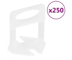 Zakito plytelių lyginimo spaustukai 250 vnt. 36x34x38mm skaidrūs