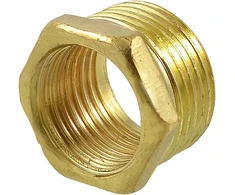 Žalvarinis korpusas 19 mm vidinis sriegis į 25 mm išorinis sriegis reduktorius vamzdžio adapterio jungtis