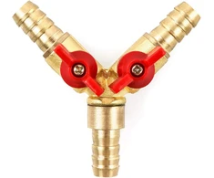 Žarnos jungtis-skirstytuvas Qwork, 3 krypčių, 10 mm