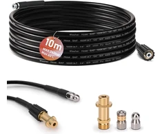 Žarnos vamzdžių valymui 10m, M22 adapteris, purkštukai, 240 bar