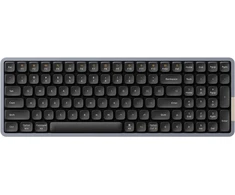 Žemo profilio mechaninė klaviatūra Flow, 100 klavišų įkraunama belaidė klaviatūra su Bluetooth ir laidiniu ryšiu, skirta Windows, Mac / Juodas Phantom Tactile Switches Us išdėstymas