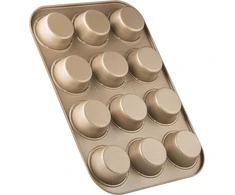 Zenker skarda 12 keksiukų, 38,5x26,5x3 cm, aukso-rausvos spalvos