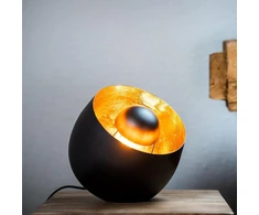 Zeya Stalinis šviestuvas juoda/auksinė, metalas, Ø 23 cm