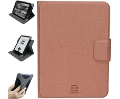 Zhaoco universalus nuimamas dėklas, skirtas 6 colių naujam Kindle 2024/2022, Kobo Nia/clara 2e / Clara Hd, lengvas apsauginis dėklas su keliais žiūrėjimo kampais - rožinis