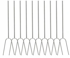 Židinio šakės 'focal' nerūdijančio plieno stulpai, ilgis 125 cm - 10 vnt.