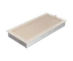 Židinio ventiliacinė grotelė kreminė su žaliuzėmis 22x45