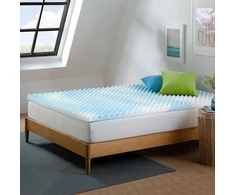Čiužinys Zinus antčiužinis 90 x 190 cm - antčiužinio aukštis 3,8 cm - memory foam gelinis antčiužinis - antčiužinis, mėlynas
