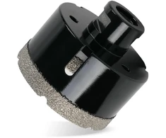 Zkh deimantinis grąžtas plytelėms 68 mm, M14 deimantinė gręžimo karūna, grąžtas 68 mm skirtas gręžti kietas keramikos, porceliano, plyteles, porceliano masės, sausas gręžimas kampiniam šlifuokliui