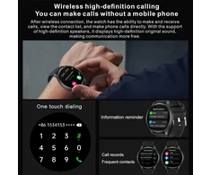 Zpimy 1.43 colio amoled išmanusis laikrodis moterims su telefono funkcija, 5 atm atsparus vandeniui fitneso laikrodis vyrams su žibintuvėliu, pedometru, širdies ritmo spo2, sportinis aktyvumo sekiklis, skirtas android ios (mėlynas)