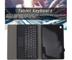 Zunate klaviatūros dėklas, skirtas M10 planšetiniam kompiuteriui, pu odinis dėklas su belaide bluetooth klaviatūra, skirtas M10 fhd plus 10.3 colių x606f (juodas)