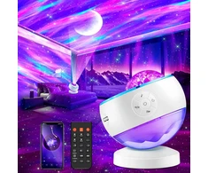 Žvaigždėto dangaus projektorius, 300 šviesos režimų aurora lempa galaxy projektorius, 15 baltos triukšmo bluetooth žvaigždėto dangaus projektorius vaikams suaugusiems šiaurės pašvaistės projektorius galaxy, laikmačio žvaigždžių dangaus naktinė lemputė