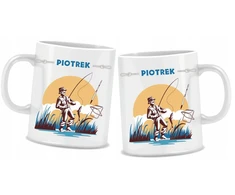 Žvejo puodelis su Vardu 330ml kaip dovana