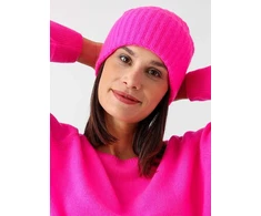 Zwillingsherz Stambaus mezgimo kepurė iš 100% kašmyro - aukštos kokybės unisex megzta kepurė, paprasta žieminė kepurė moterims, berniukams, mergaitėms - kepurė - vienas dydis - šiltas ir minkštas kašmyras - pavasariui, rudeniui ir žiemai