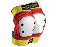 Alkūnių apsaugos PRO-TEC Street Elbow Retro raudona / balta