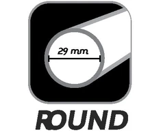 Irklentės irklo rankena Starboard Round Shaft Carbon 29 mm