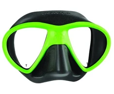 Nardymo kaukė Mares X-FREE APNEA laimo ir juoda
