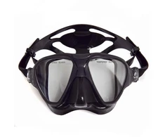 Nardymo kaukė Rob Allen Cubera Clear juoda