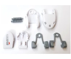 Nardymo kaukės sagtys Mares Buckle Kit X-Vision baltos